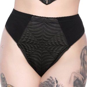 Killstar Webutant Black High-Waisted Panty XXL